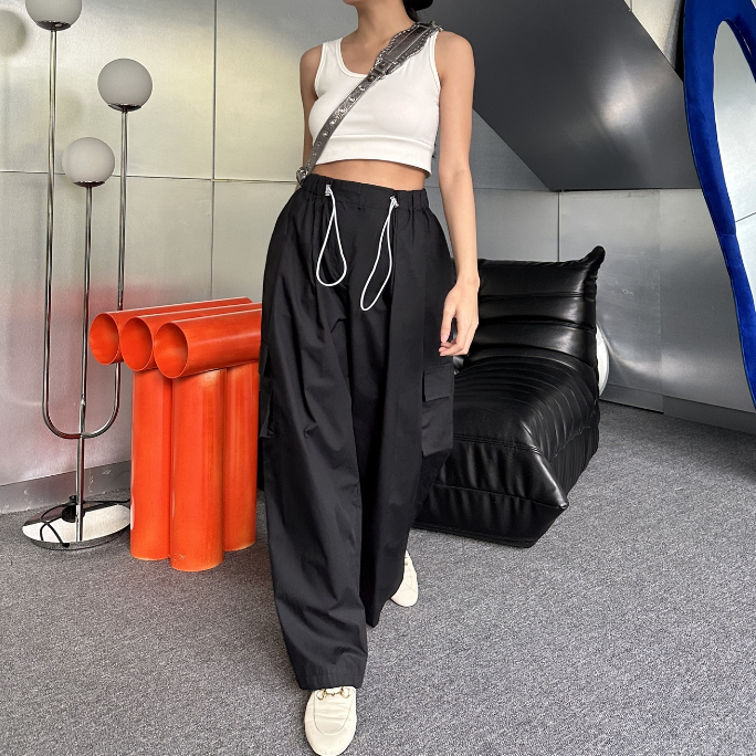 Peach Poppy RUBY Cargo Pants Big Side - Celana Cargo Premium Wanita