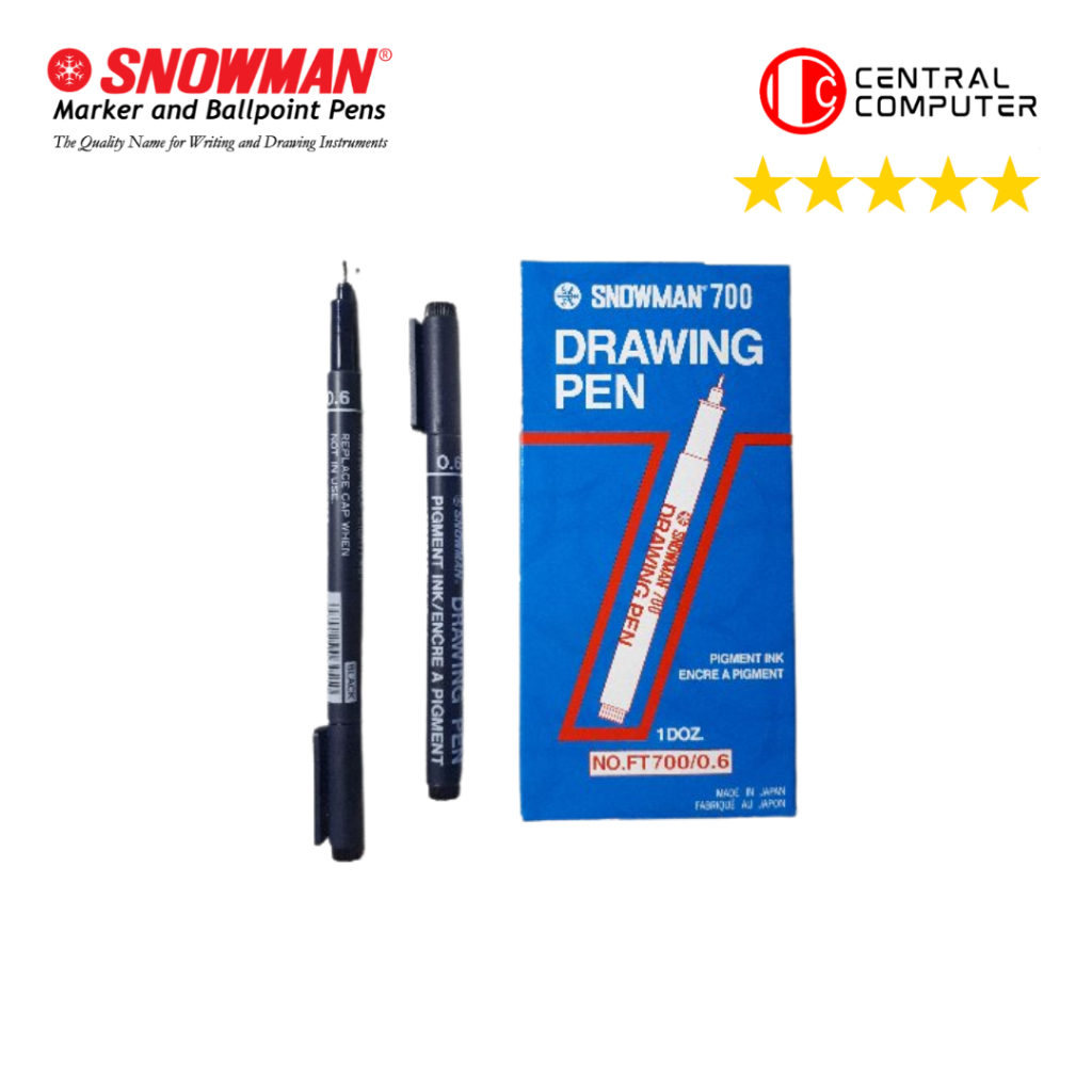 Pulpen Snowman Drawing Pen 0.3,Snowman 700 Drawing Pen 0.3
