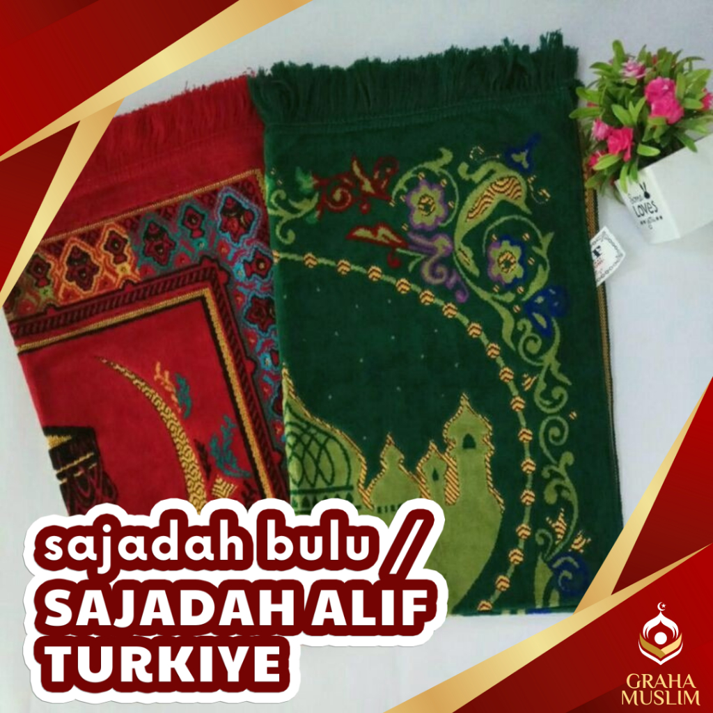 sajadah bulu / sajadah Alif Turkiye