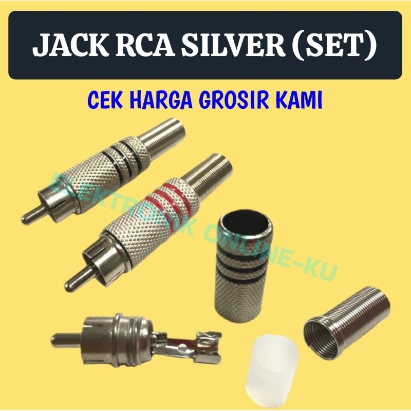 JACK JEK RCA SILVER PUTIH 1SET