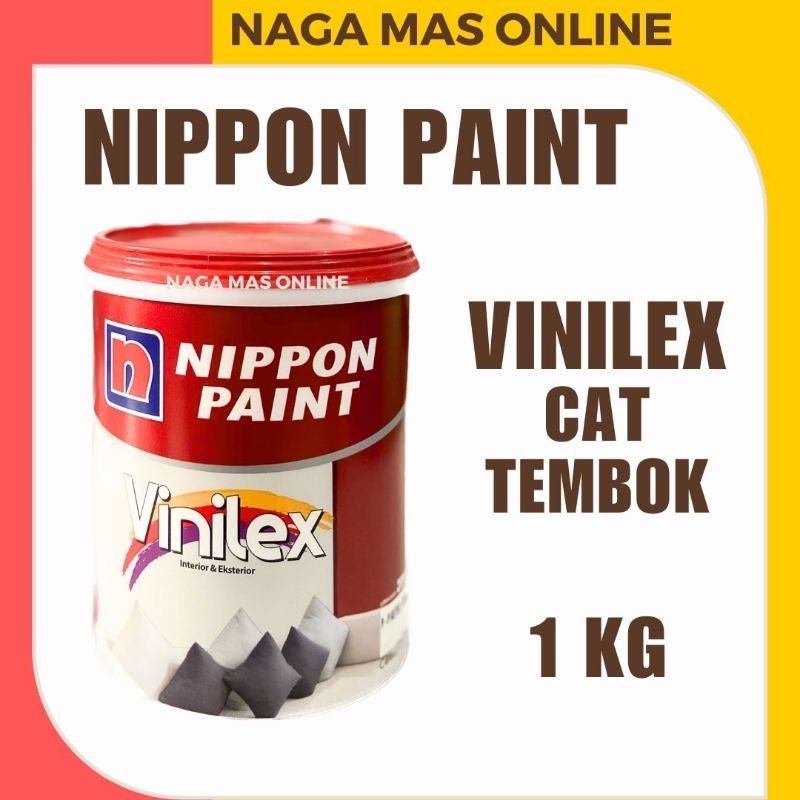 VINILEX NIPPON PAINT 1 KG / CAT TEMBOK INTERIOR / CAT AIR / CAT DINDING EXTERIOR INTERIOR