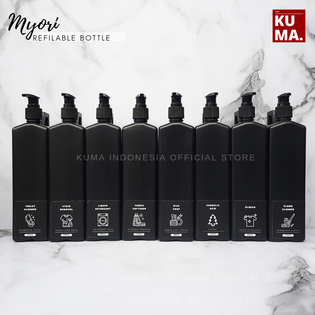 KUMA Myori Jerigen Refill 500ml Aesthetic Jerrycan Botol Isi Ulang Detergen Sabun Cair