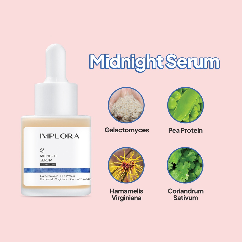 Serum Wajah Implora 20ml Midnight Serum