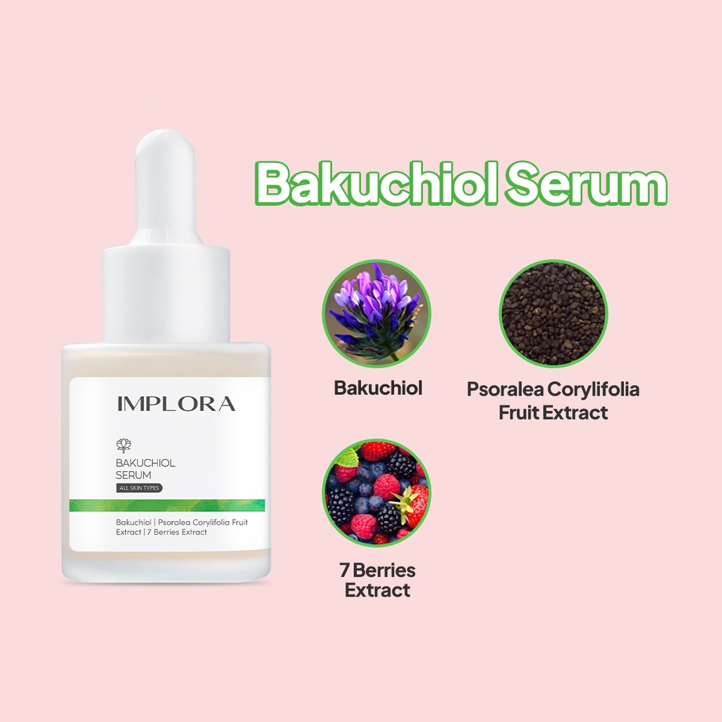 Serum Wajah Implora 20ml Bakuchiol Serum