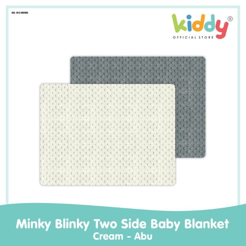 Kiddy KD3918  minky blinky two side baby blanket - selimut bayi