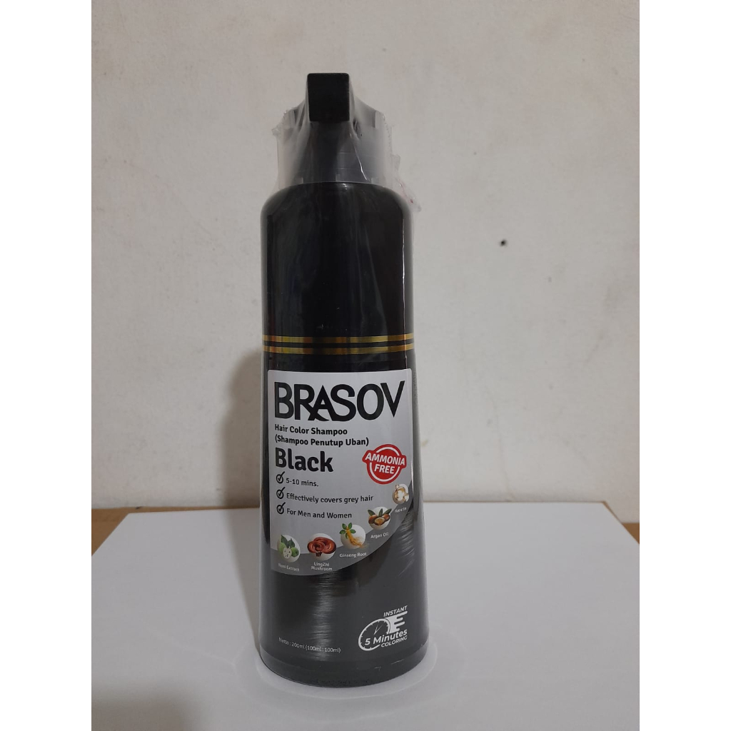 Brasov Shampoo Penutup Uban 200ml Amonia Free