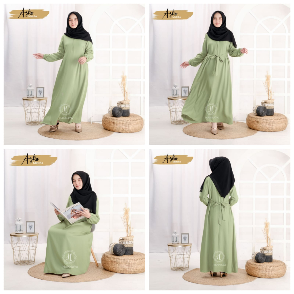 GAMIS TERBARU AZKIA DRESS BY HANNAYA