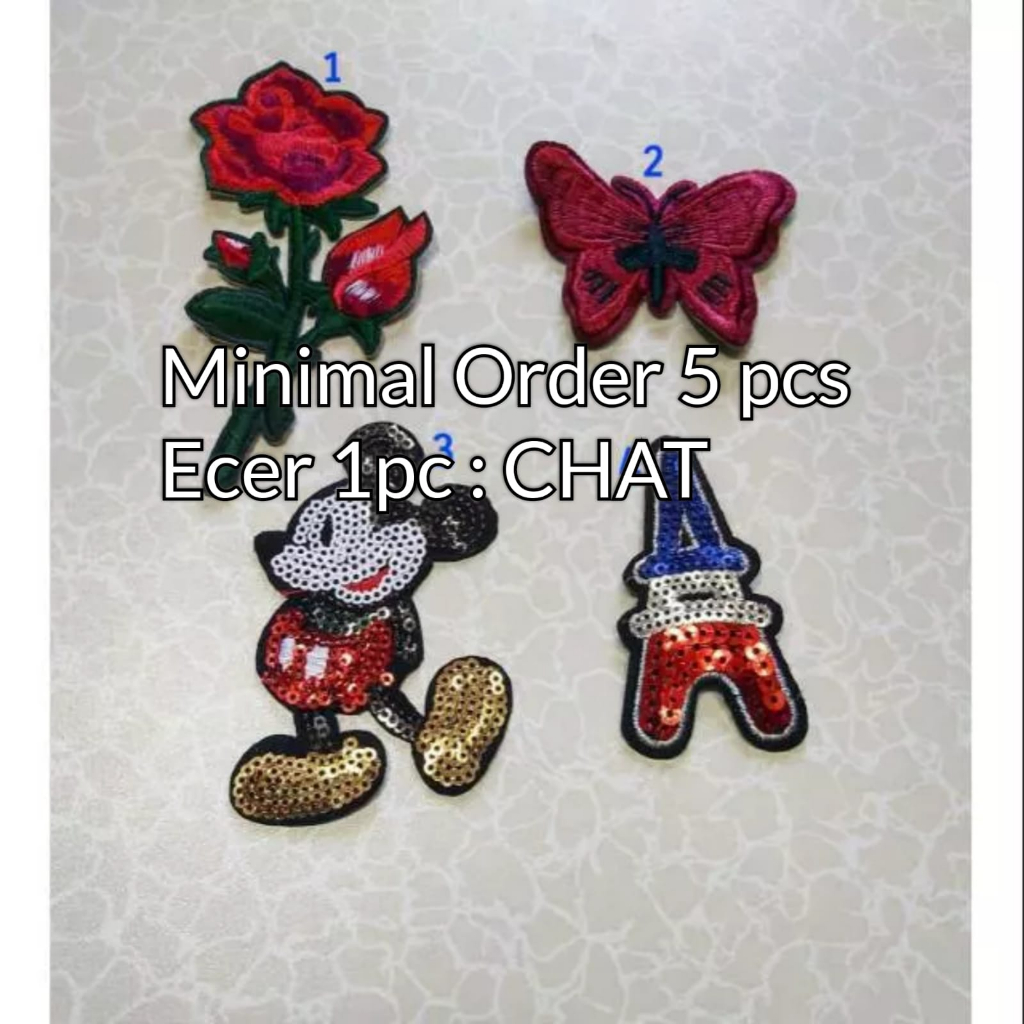 IRON PATCH FANCY / EMBLEM BORDIR CUTE