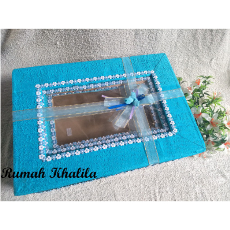 Best Product Kotak Hantaran Kotak Seserahan Kotak Parcel Warna Biru Isi 3 Termurah
