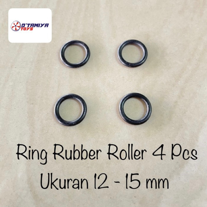 Rep Tamiya Ring Rubber Roller 12-15 mm Ring Karet 4 pcs/pack