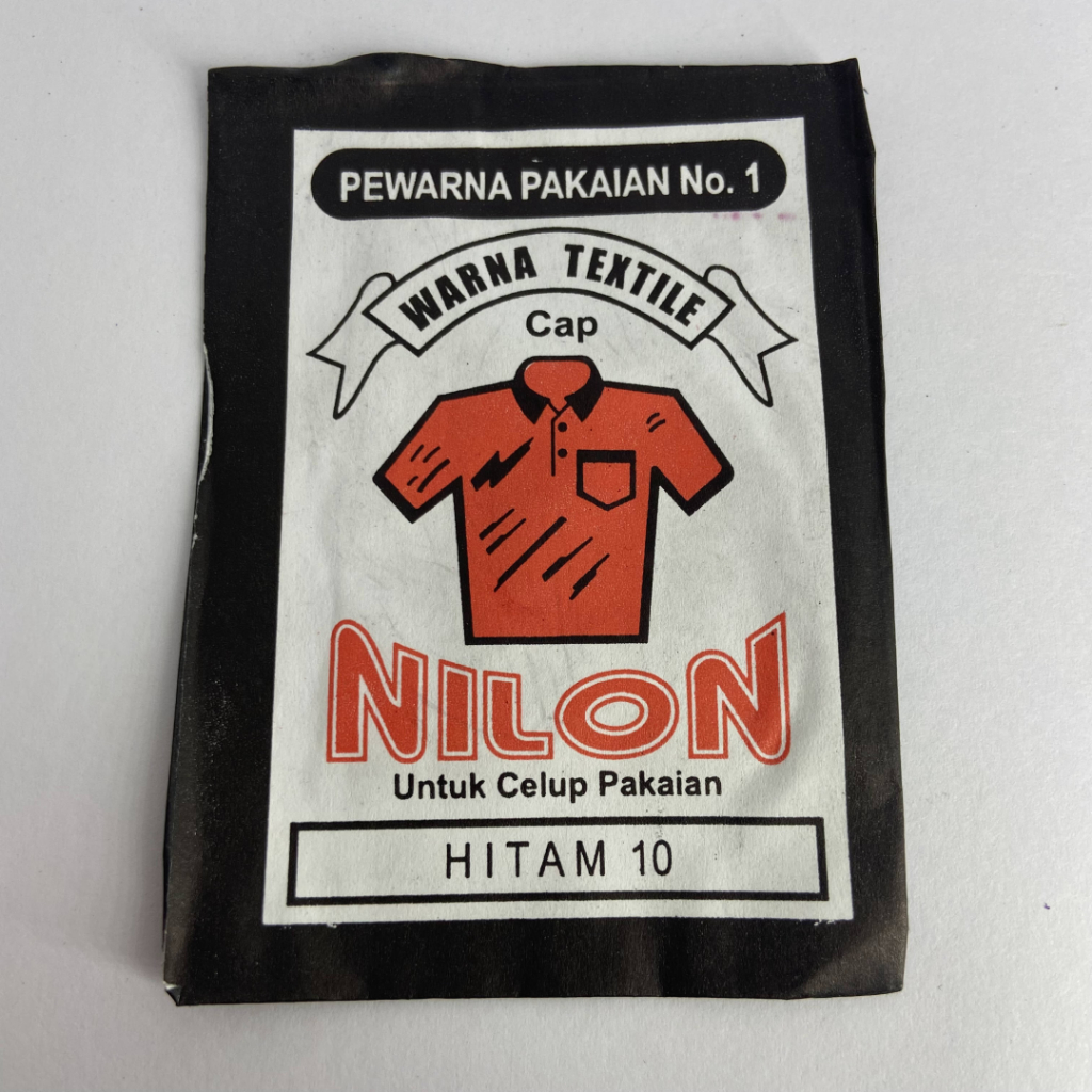Wenter Wantex NILON Warna HITAM Bubuk Powder Serbuk Wantek Pewarna Textil Kain Pakaian Baju Kaos Cel