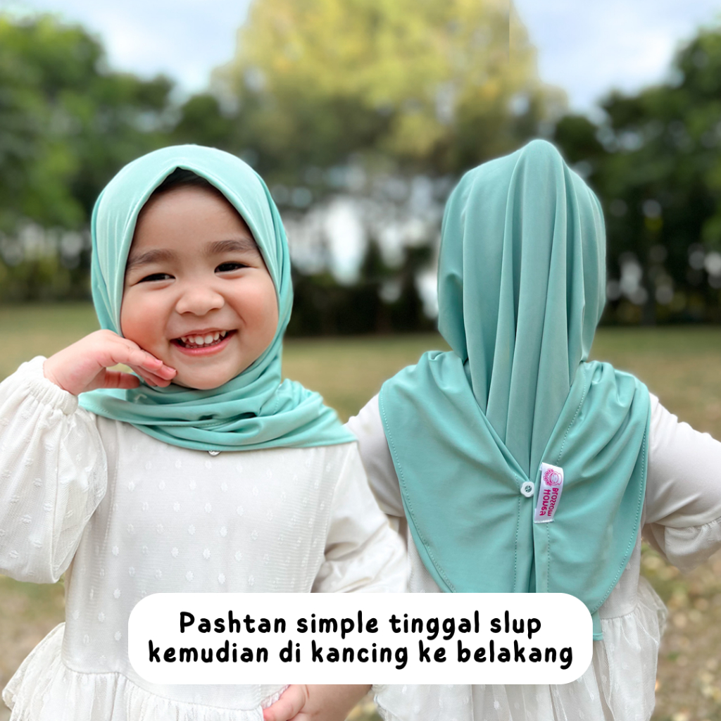 HONEY BLOSSOM pasmina instan anak 0-7 tahun / jilbab anak / hijab anak perempuan jersey import
