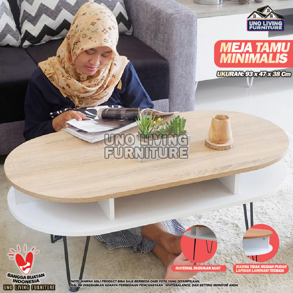 Moana Coffee Table Meja Tamu Meja Multifungsi Meja Ruang Tamu Meja Minimalis