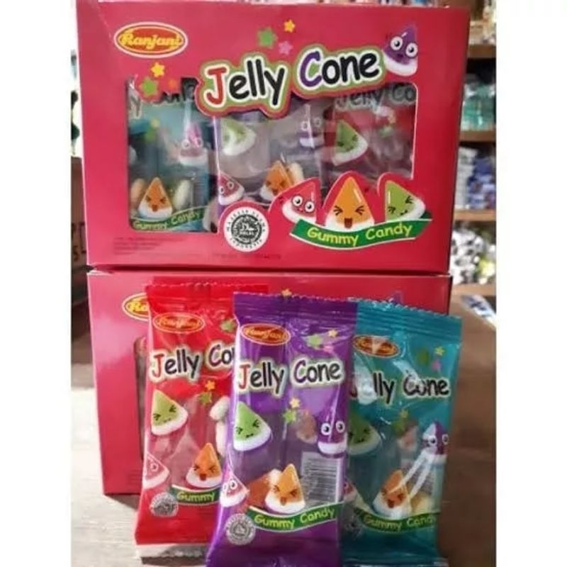 

RANJANI JELLY CONE Permen Gummy Candy Bentuk Kerucut isi 30Pcs 5gr