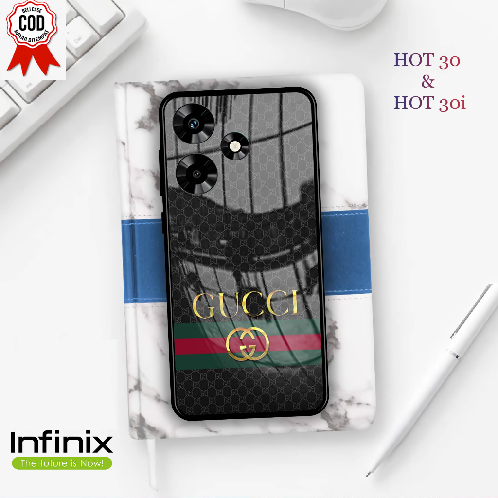 Softcase Kaca INFINIX HOT 30 & 30i  - Case Handphone INFINIX HOT 30 & 30i [T42]