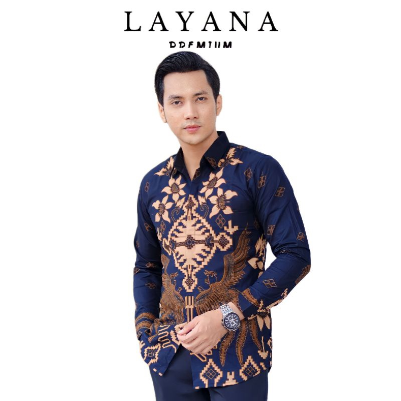 Kemeja Batik Senogaling Slimfit Premium Lapis Puring Erro Baju Formal Nonformal