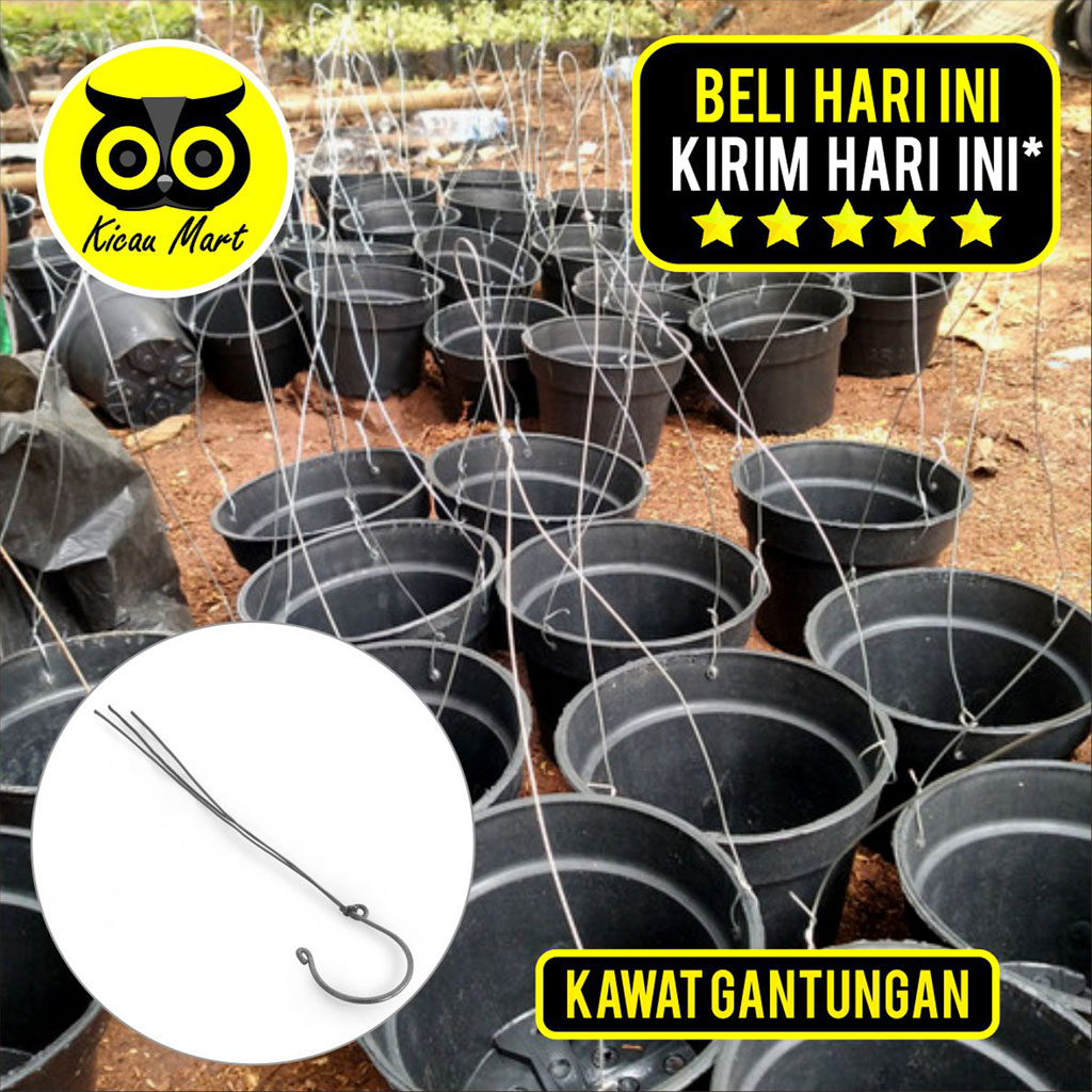 Gantungan Pot Cattleya Kawat tali Gantung Pot Bunga Tanaman Hias Anggrek Orchid cantolan gantung Sangkar Kandang Burung Kecil Pleci Sirtu Cipoh Prenjak Gelatik