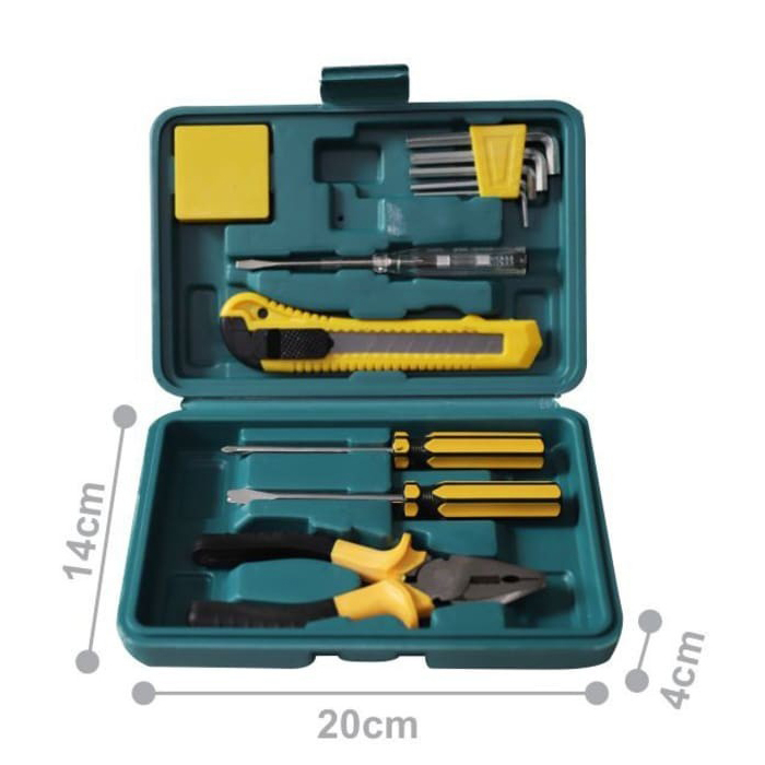 Car Tool Kit Set Perlengkapan Perkakas Tang Cutter Kunci L Obeng