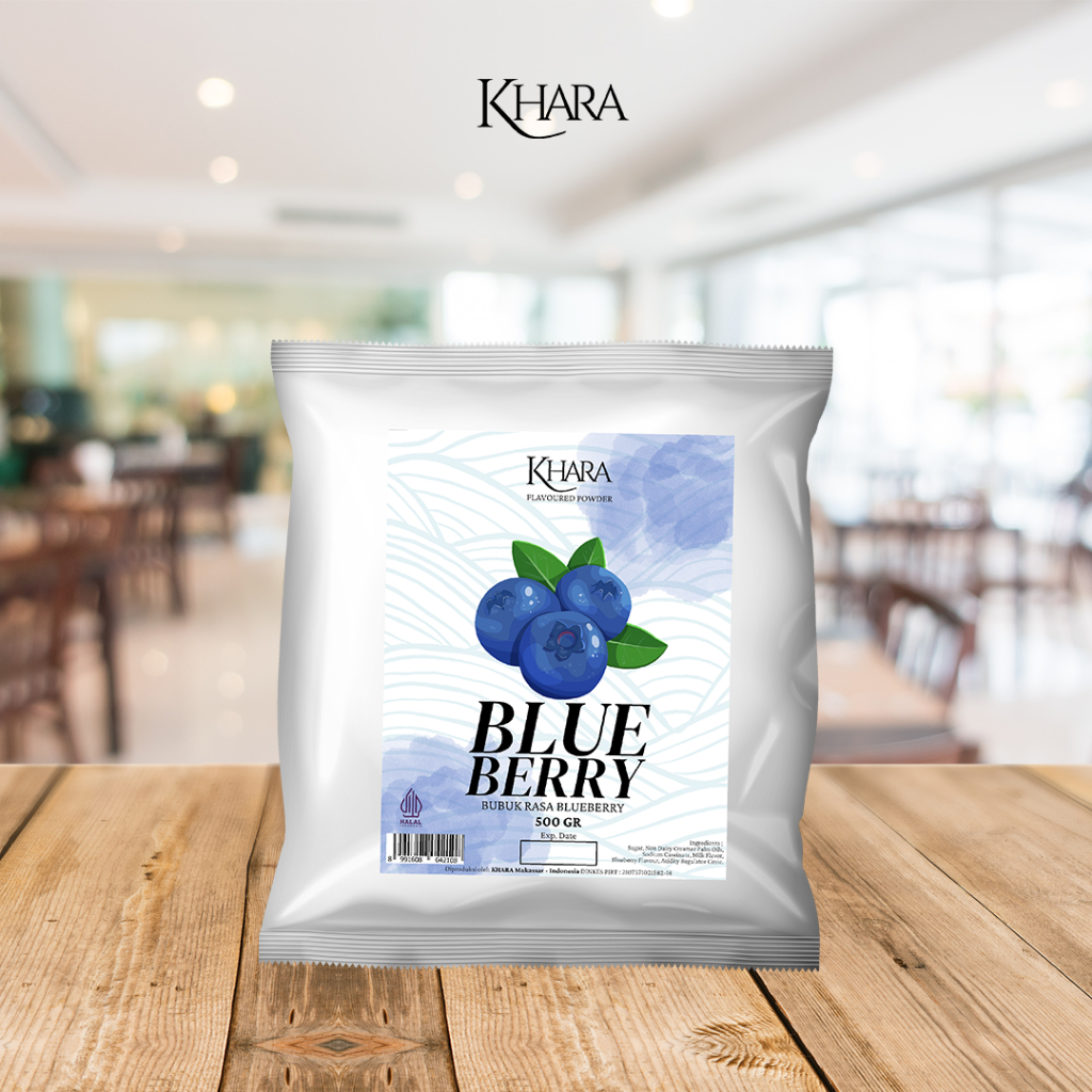 

Bubuk Minuman Rasa Blueberry 500gr - Khara Blueberry Flavoured Powder