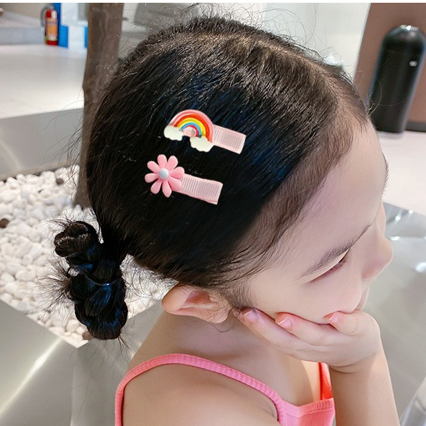 MMM Jepit Rambut Anak Motif 3D Bunga Buah Aksesoris Rambut Anak Perempuan Lucu Karater Buah Dan Bunga Hair Clip Anak Jepitan Rambut Lucu Korean Style