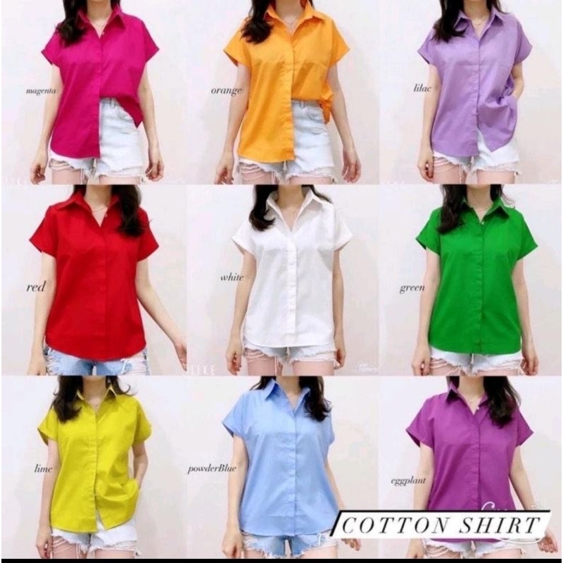 blouse katun poplin