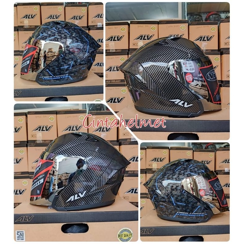 Helm ALV ULTRON MOTIF CARBON BLACK SINGLE VISOR