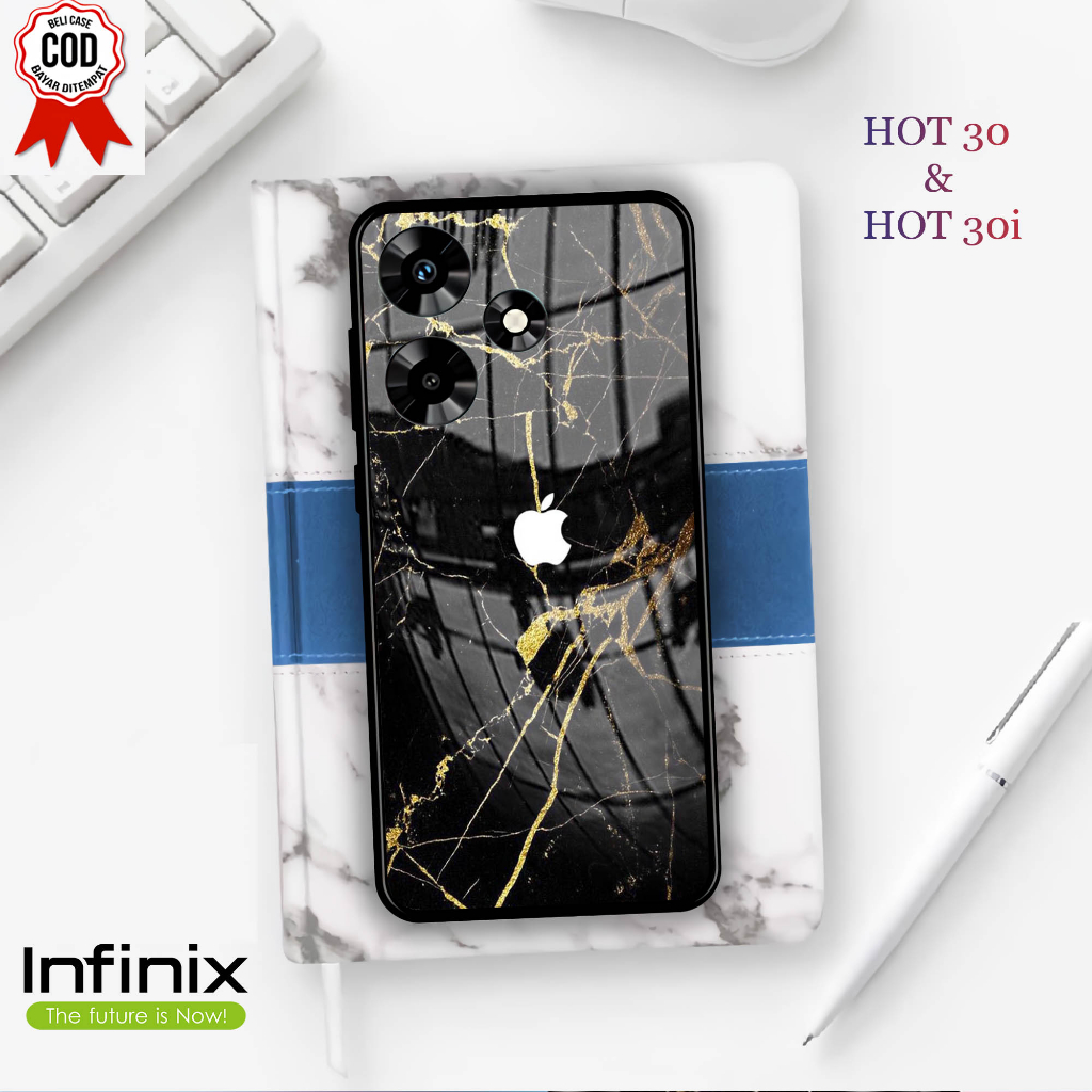 Softcase Kaca INFINIX HOT 30 & 30i  - Case Handphone INFINIX HOT 30 & 30i [T47]