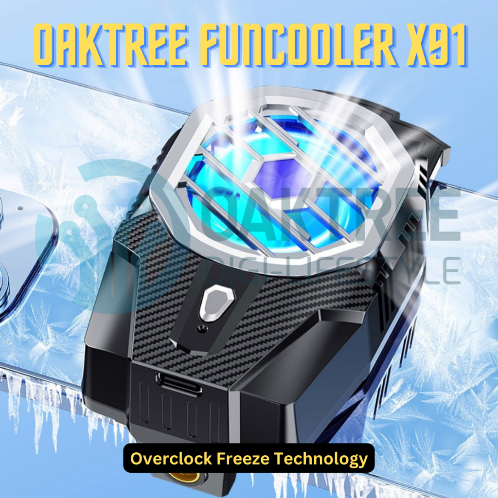 Oaktree Funcooler X91 Fan Cooler Radiator Pendingin HP Rechargeable Battery