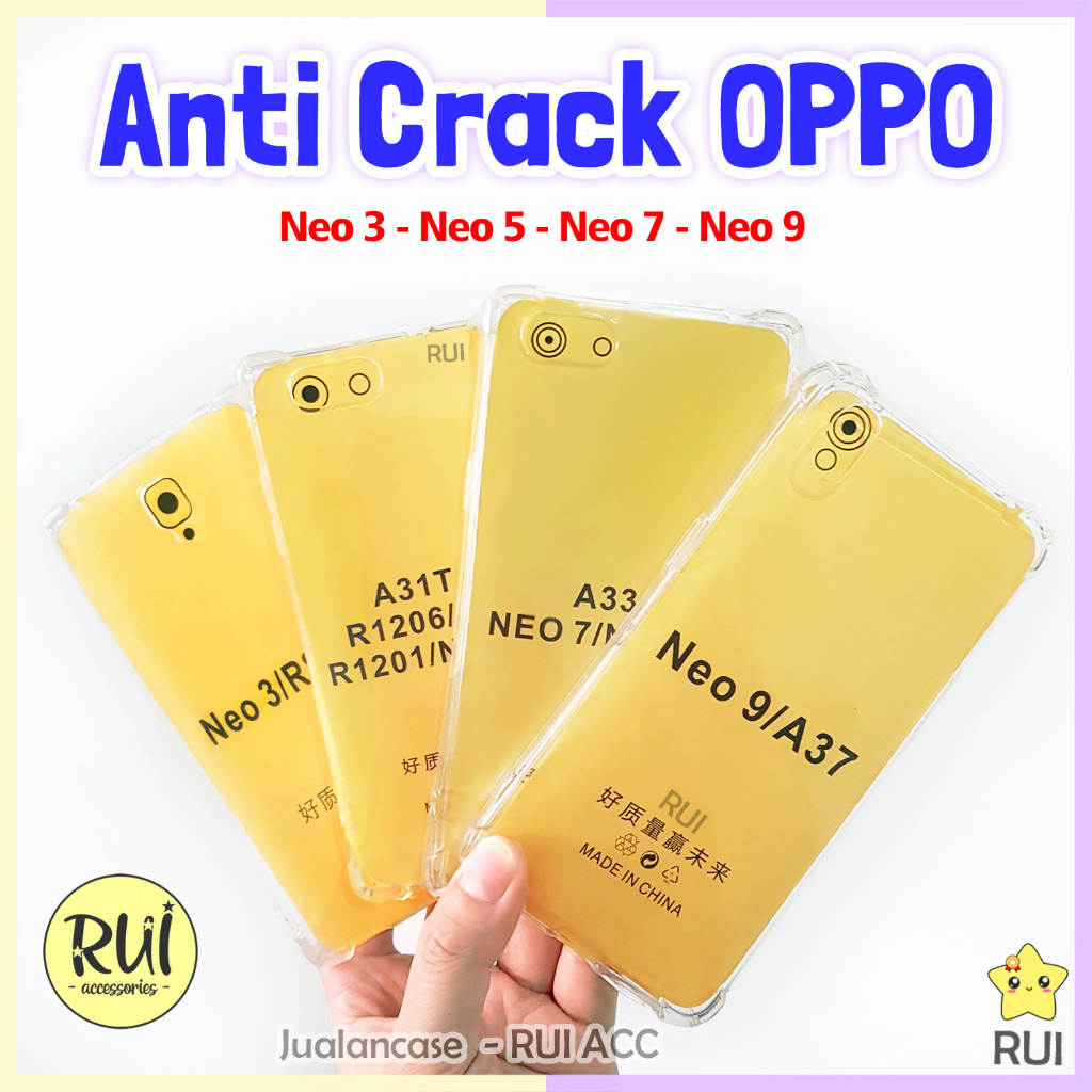 Anti Crack Case Bening OPPO Neo 3 5 7 9 A31T A33W A37 A37f A1603 1201 NEO K R831K Jelly Polos Softca