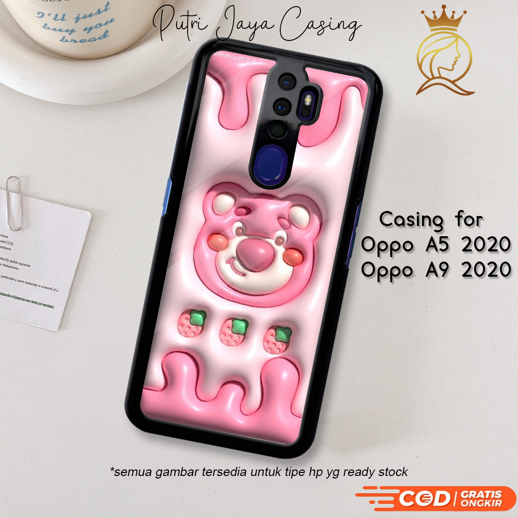Case Hp Oppo A5 2020 Casing Oppo A5 2020 Motif CUTEBEAR Casing Terbaru Case Karakter Lucu Casing Luc