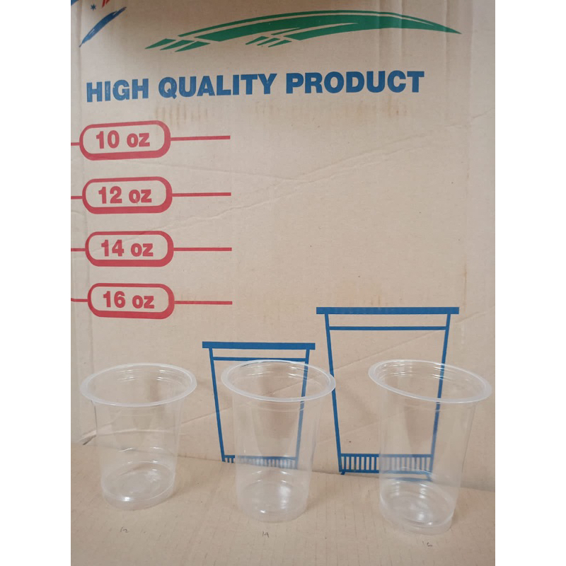 gelas plastik  Prima 12oz / 14oz / 16oz (isi50/pack)