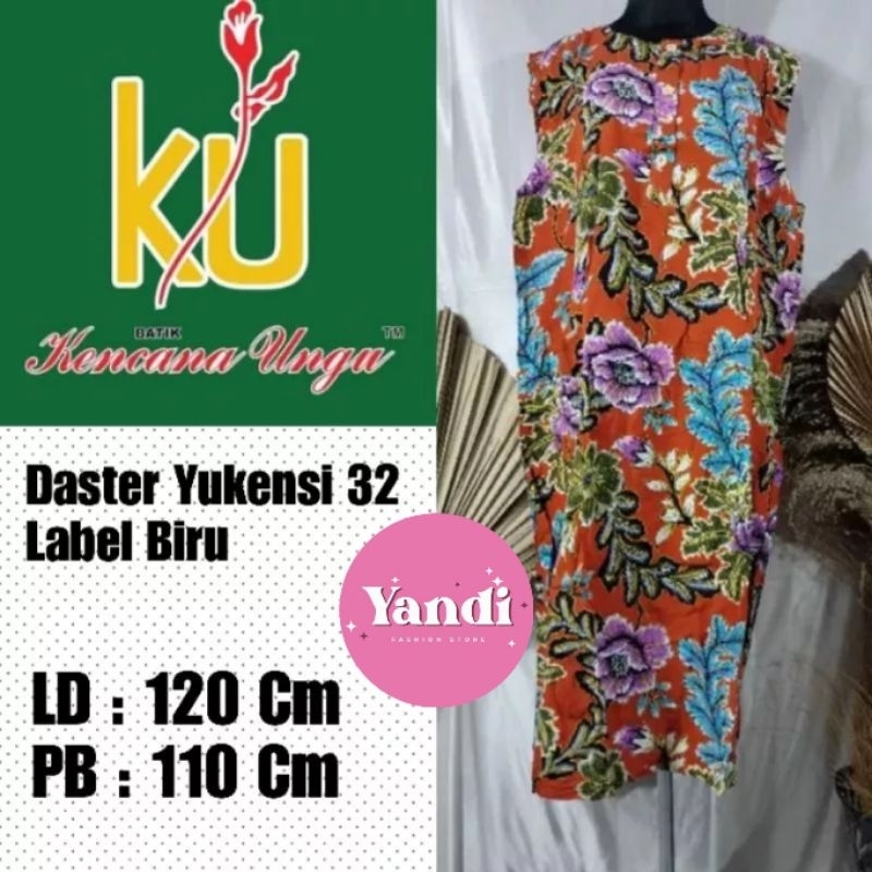 KENCANA UNGU ORI DASTER 32 YUKENSI LD 120 CM LABEL BIRU