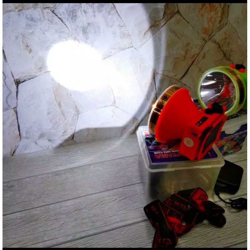 Senter Kepala Selam Mitsuyama MS-216K 80W Headlamp Diving Cahaya Kuning