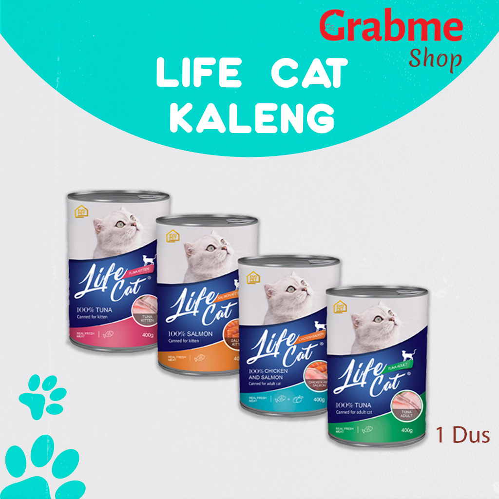 Life Cat kaleng 400gr all varian 1DUS ( EKSPEDISI )