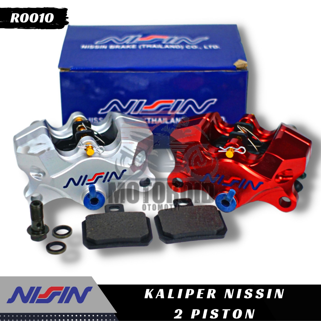 Kaliper 2Piston Palababi Universal Motor Beat Scoopy Mio Fino Nmax Ninja Satria Fu MX king model Kepala babi Thailand