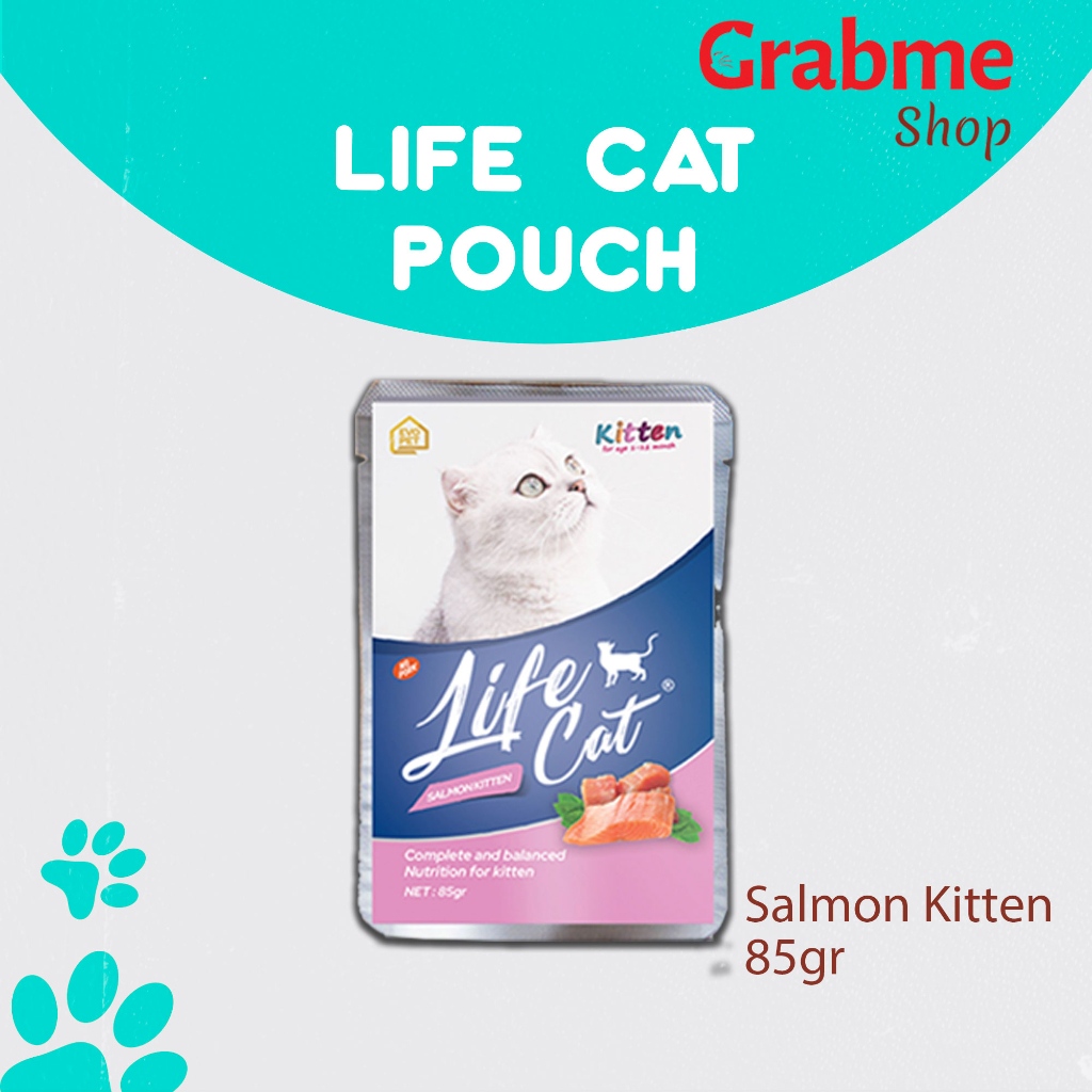 Makanan kucing basah murah Life Cat Pouch 85g All Varian