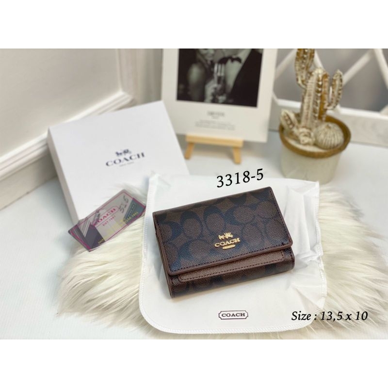 Dompet Lipat Mini Wanita 3318 Free Box Import