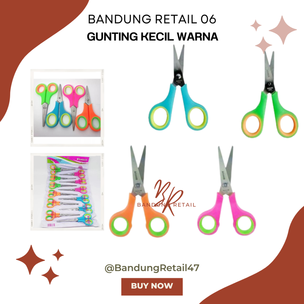 

Gunting Emigo Ukuran Kecil Warna Warni Alat Potong Gunting Kain Kertas