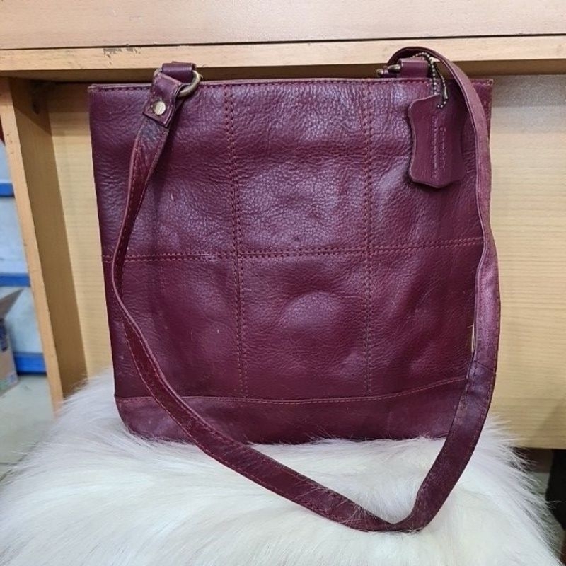 TAS KULIT ASLI CUIR* MAROON AUTH