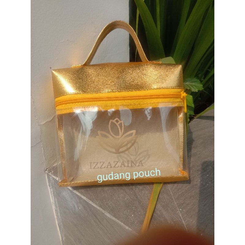 PO POUCH SABLON HANDBAG AURORA TAS POUCH KOSMETIK SKINCARE Min 200 pcs