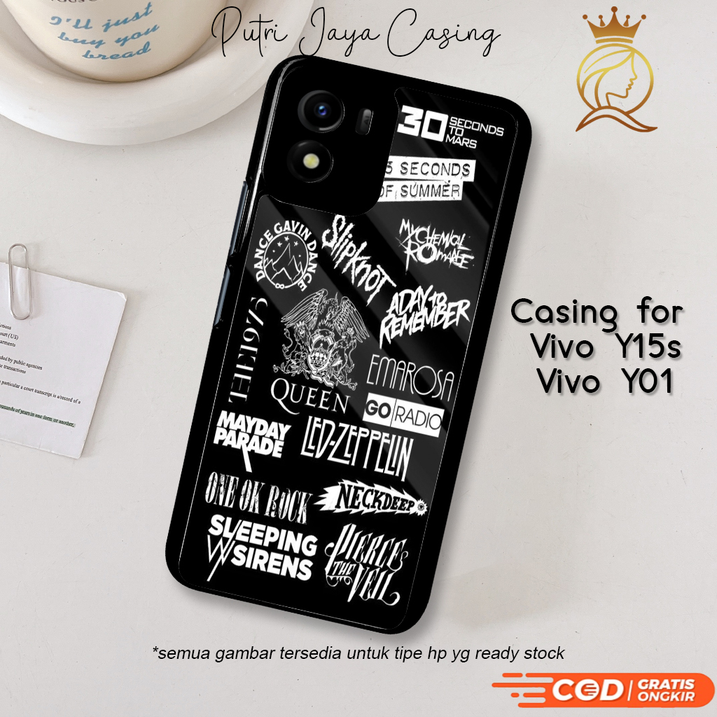 Case Hp Vivo Y15s Y01 Casing Vivo Y15s Y01 Motif AESTHEBAND3 Casing Terbaru Case Karakter Lucu Casin
