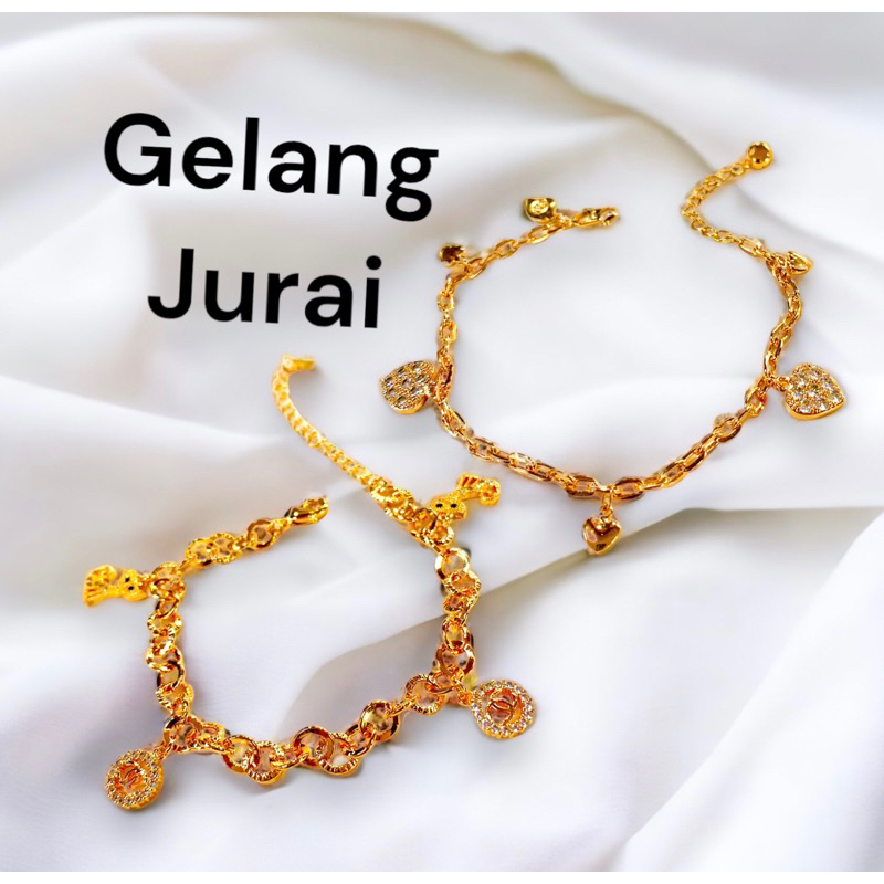 Gelang wanita lapis emas yaxiya xuping jurai juari