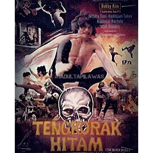 kaset dvd tengkorak hitam