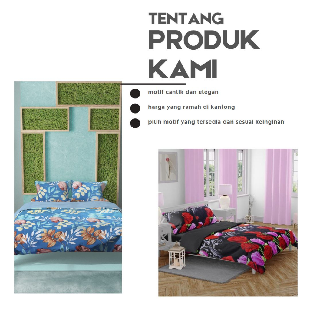 Sprei motif elegan 90x200/100x200/120x200/160x200/180200/200x200 King Size