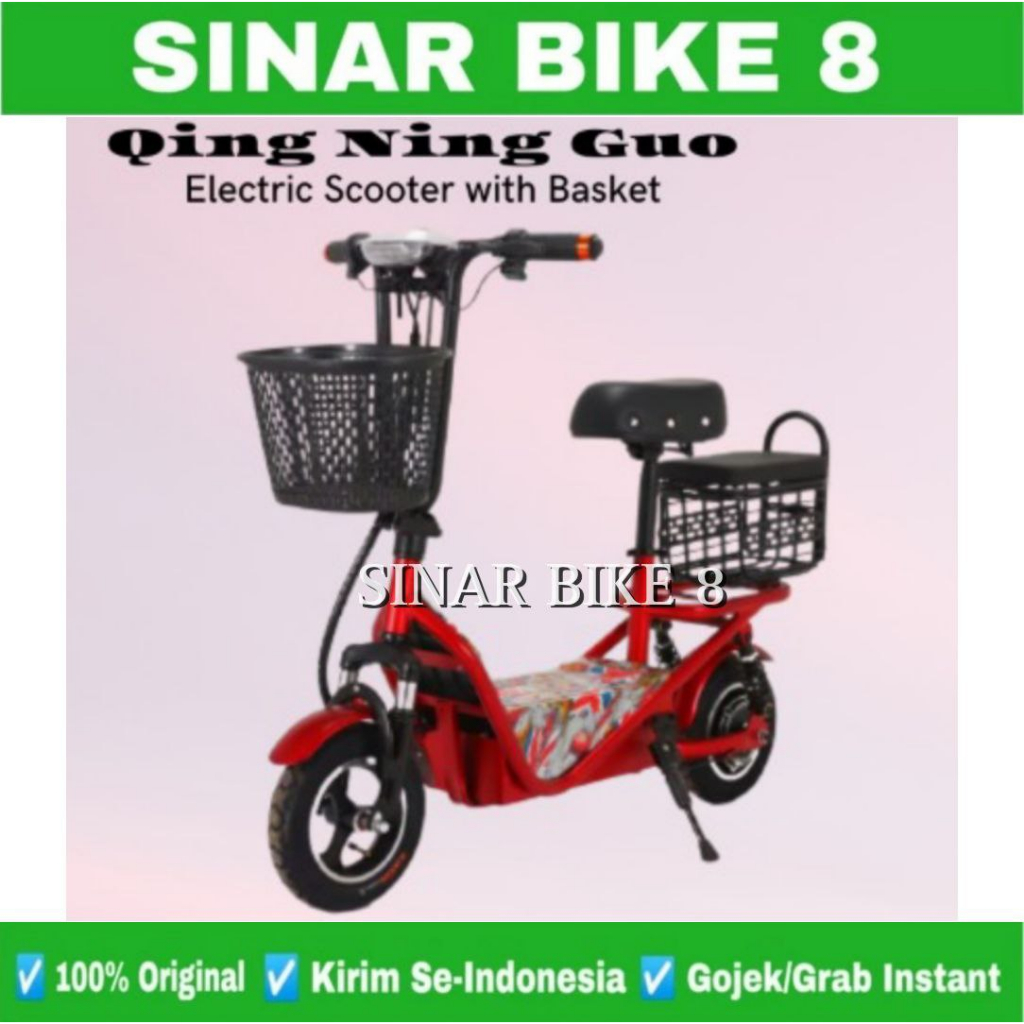 Scooter Listrik Mini QING NING GUO 250 Watt Electric E Bike