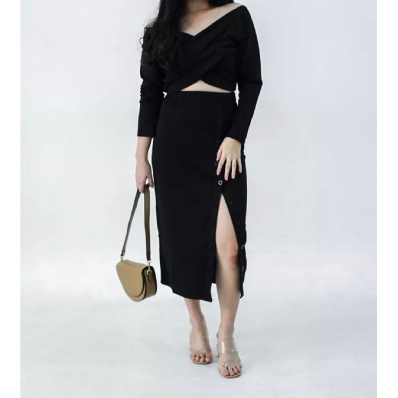 PRELOVED setelan hana black