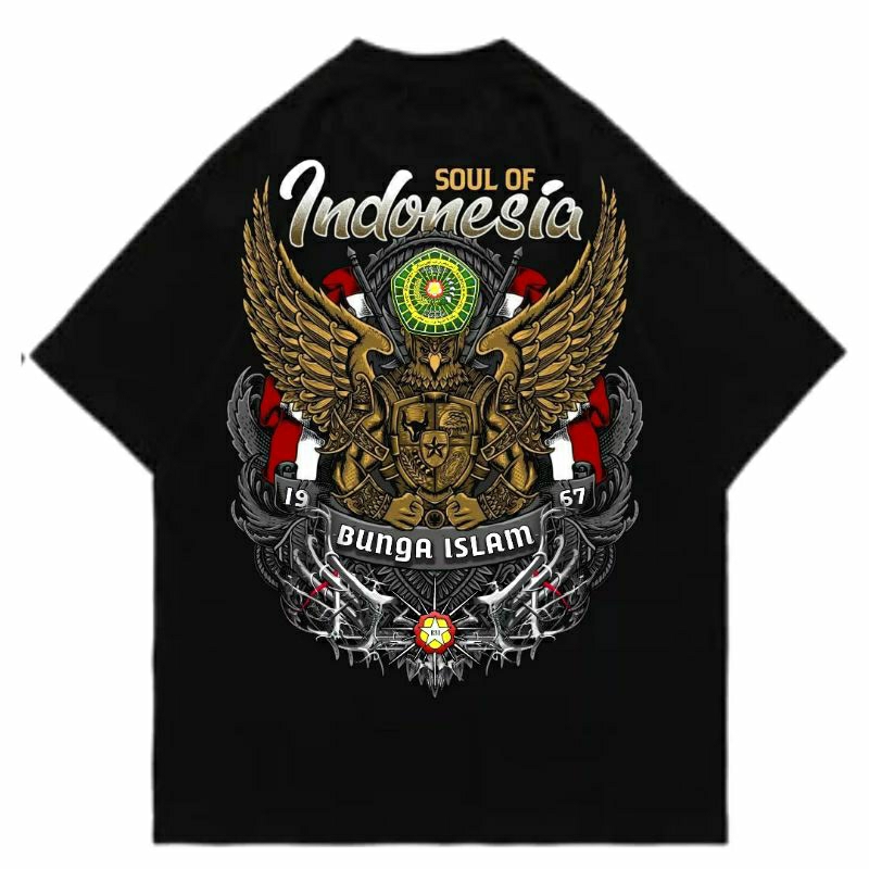 IPSBI STORE | Kaos Bunga Islam 24s SABLON A2  | v170