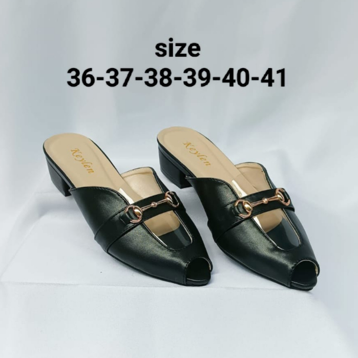 Sandal Wanita Dewasa Sendal Slop Pesta Kekinian Hak 3 Cm Bella BL272