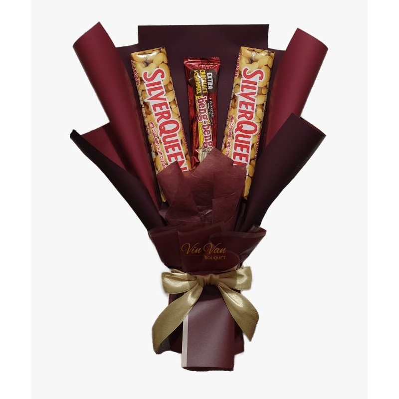 

buket/ bouquet / bucket coklat silverqueen 62 gr