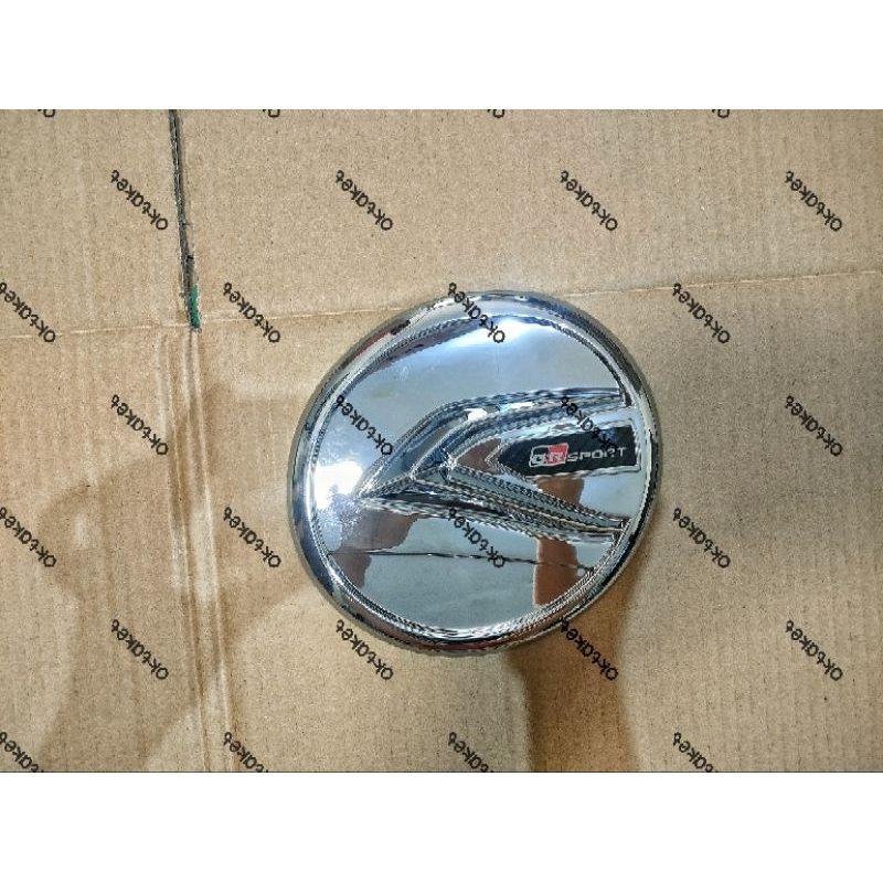 tank cover tutup  tangki Agya Ayla 2023 2024 2025 Sporty Hitam Chrome carbon